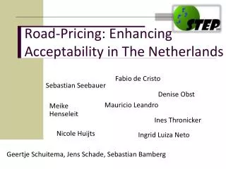Road-Pricing: Enhancing Acceptability in The Netherlands
