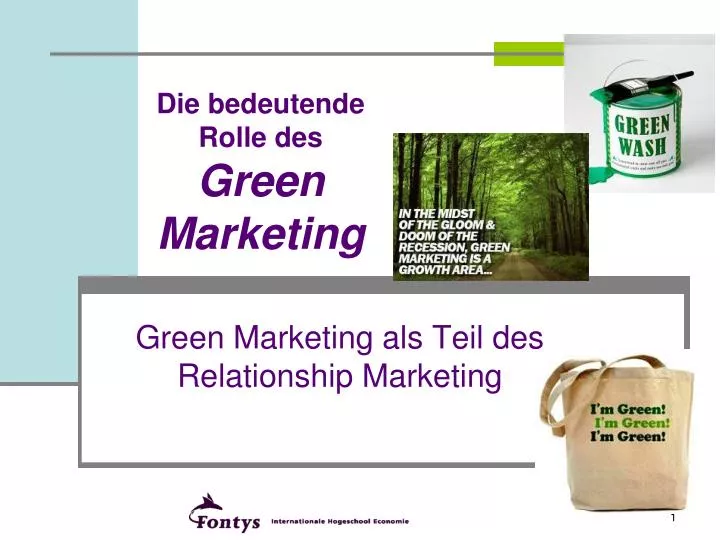 die bedeutende rolle des green marketing