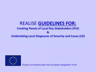 Project co-funded under the European Integration Fund