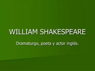 william shakespeare