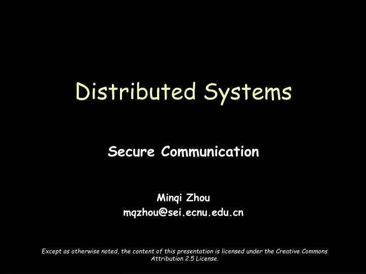 distributed systems