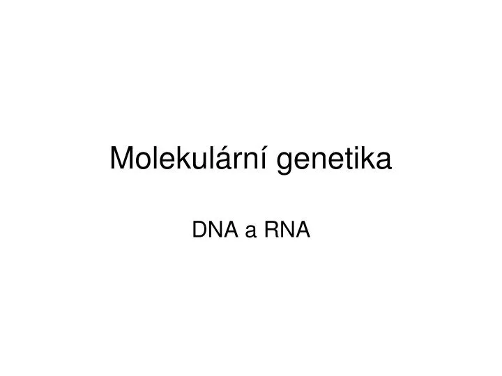 molekul rn genetika