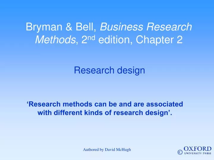 bryman bell business research methods 2 nd edition chapter 2
