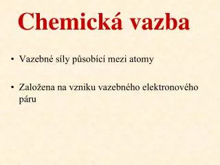 chemick vazba