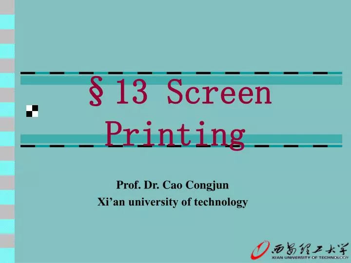 13 screen printing