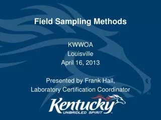 Field Sampling Methods