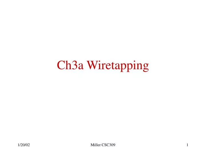 ch3a wiretapping