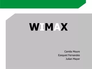 w i m a x