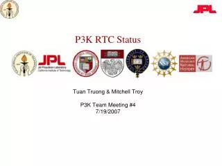 P3K RTC Status