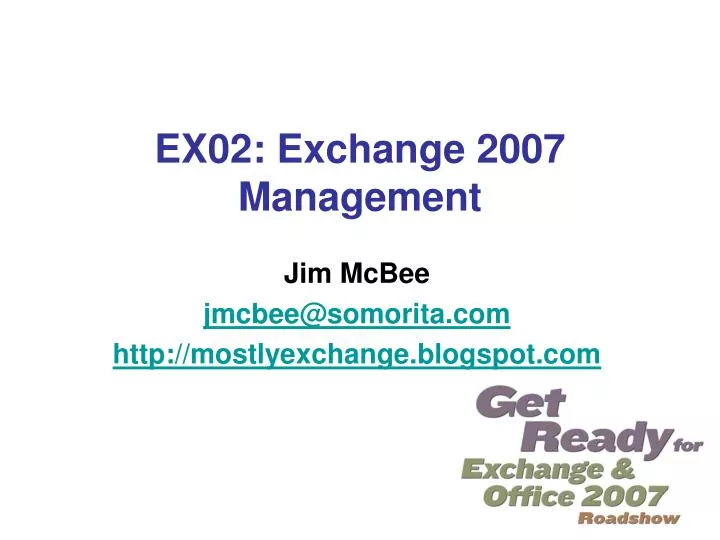 ex02 exchange 2007 management