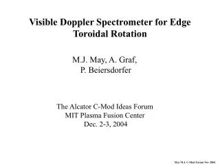Visible Doppler Spectrometer for Edge Toroidal Rotation