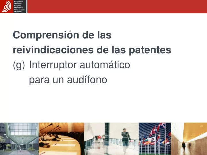 comprensi n de las reivindicaciones de las patentes g interruptor autom tico para un aud fono