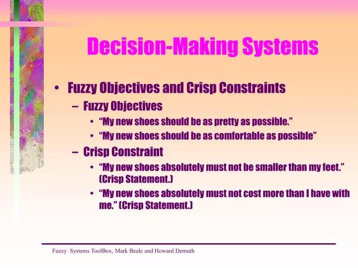decision making systems