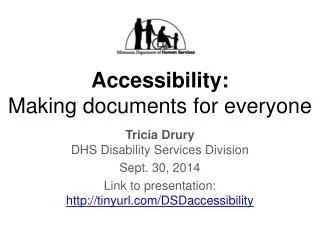 Accessibility: Making documents for everyone