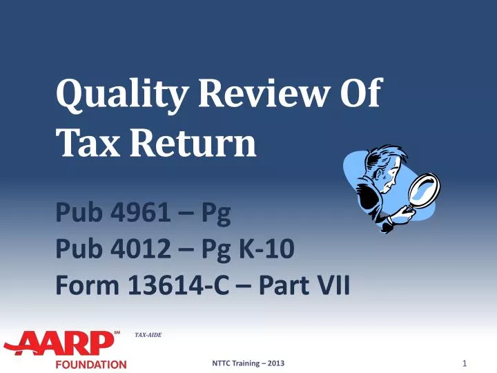 quality review of tax return