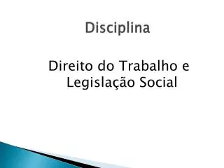 disciplina