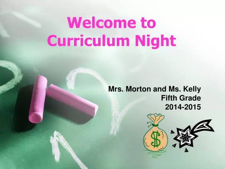 welcome to curriculum night