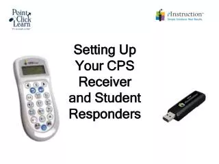 Setting Up Your CPS Receiver and Student Responders