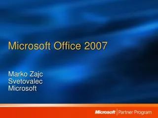 microsoft office 2007