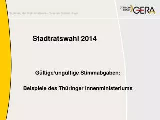 stadtratswahl 2014