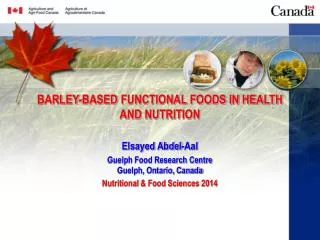 BARLEY-BASED FUNCTIONAL FOODS IN HEALTH AND NUTRITION