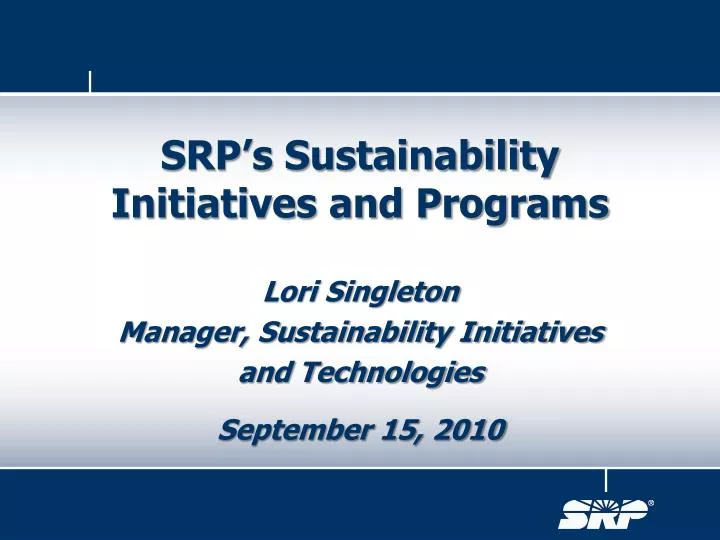 lori singleton manager sustainability initiatives and technologies september 15 2010