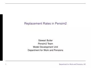 Replacement Rates in Pensim2