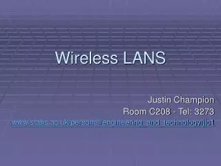 Wireless LANS