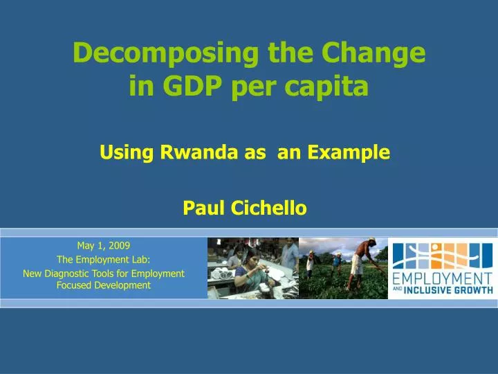 decomposing the change in gdp per capita