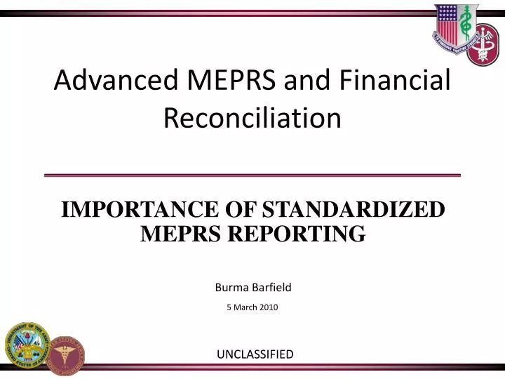 advanced meprs and financial reconciliation