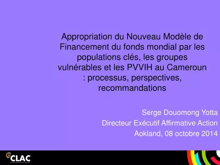 serge douomong yotta directeur ex cutif affirmative action aokland 08 octobre 2014