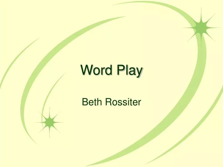word play