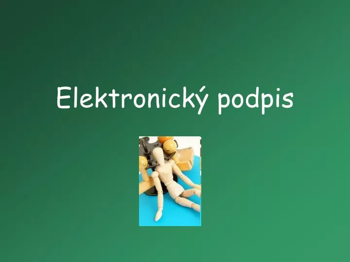 elektronick podpis