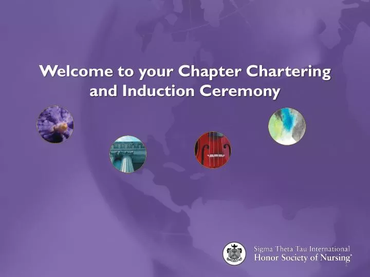 welcome to your chapter chartering and induction ceremony