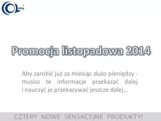 promocja listopadowa 2014