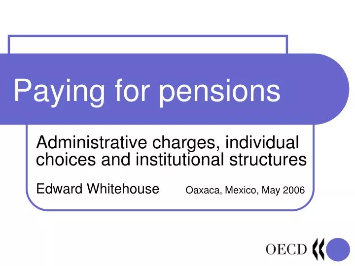 paying for pensions