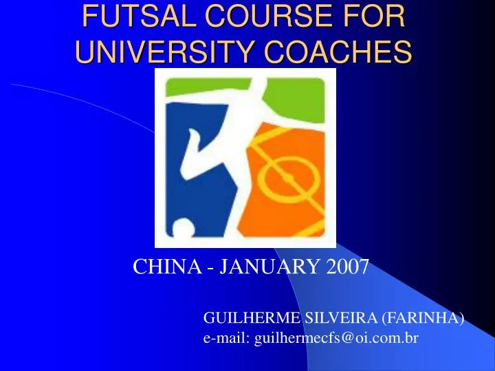 futsal course for university coaches