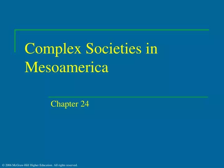 complex societies in mesoamerica