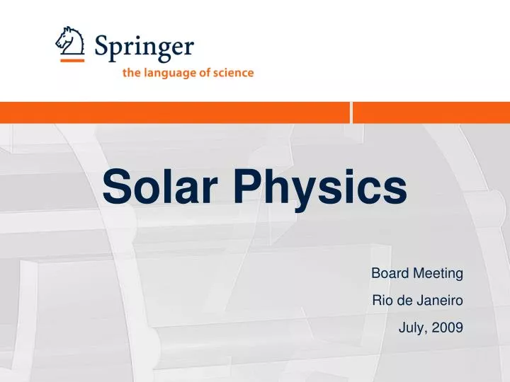 solar physics