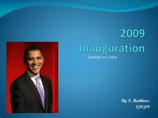 2009 Inauguration
