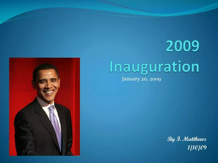2009 inauguration