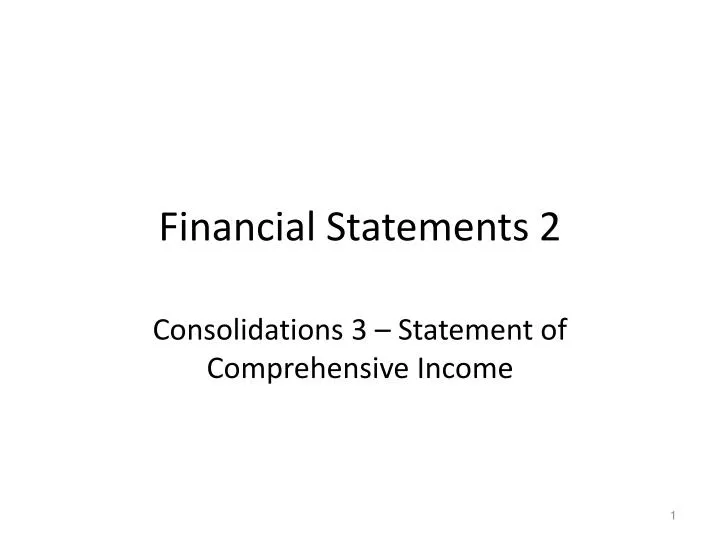 financial statements 2