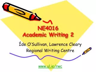 NE4016 Academic Writing 2