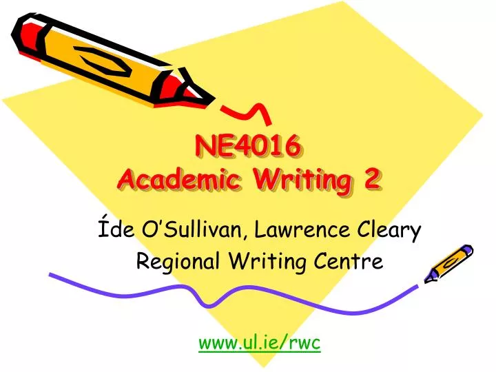 ne4016 academic writing 2
