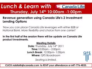 CLICK nabila@qfscanada _ to RSVP your attendance or 647-776-4033.