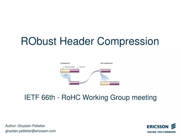 robust header compression