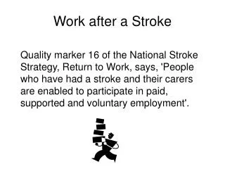 Work after a Stroke