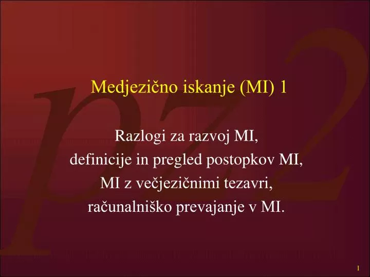 medjezi no iskanje mi 1