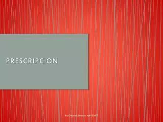 prescripcion