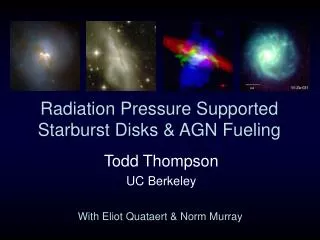 Radiation Pressure Supported Starburst Disks &amp; AGN Fueling